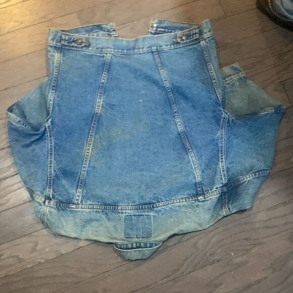 Vintage Levi’s 705 4 Pocket Chore Work Denim Jean Trucker Jacket Men’s Size S - Picture 6 of 6